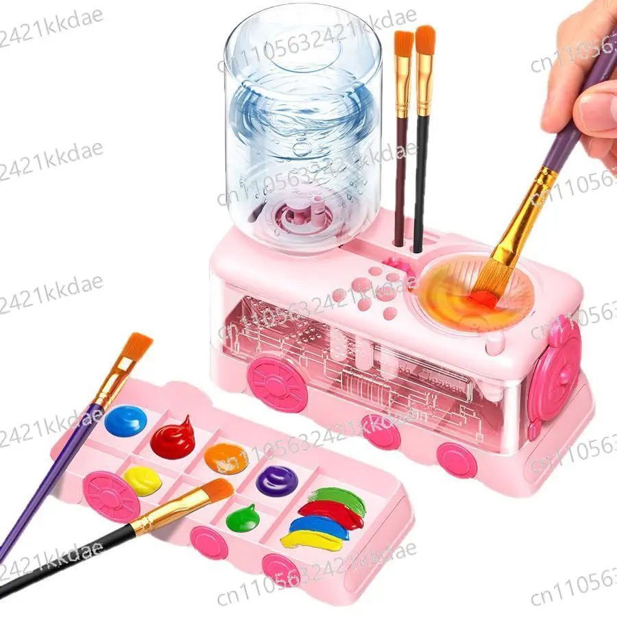 brush-cleaner-automatic-water-change-brush-rinser-watercolor