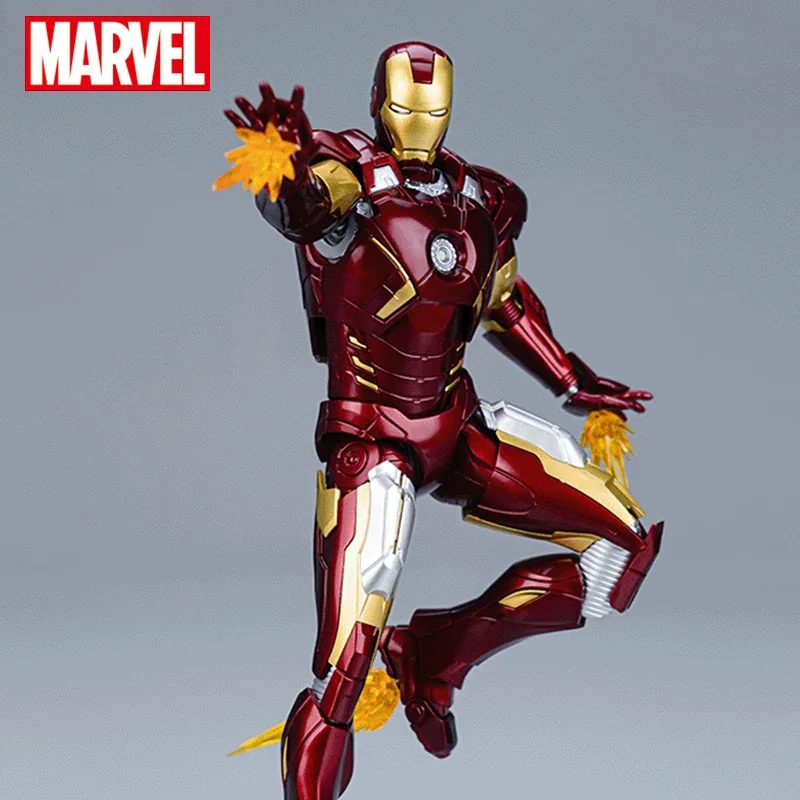 Fondjoy Marvel Iron Man MK7 Assemble Toy Iron Man Model 15cm ABS Material 1/12 Scale Action Figures Toy Birthday Gifts for Boys