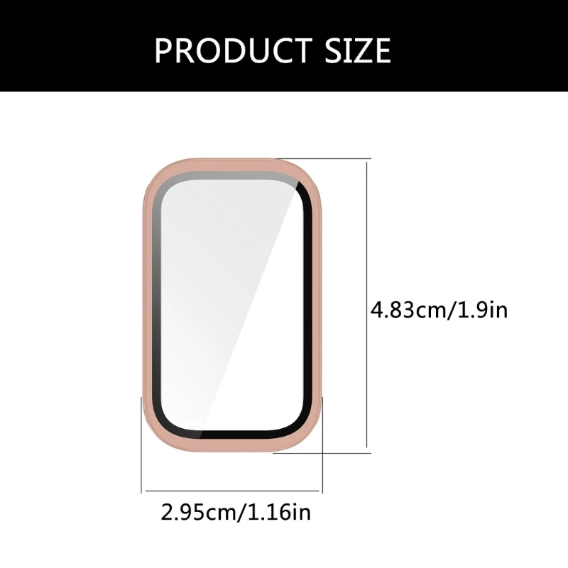 Universal Hard Case PC & Glass Screen Protector Stylowy dla pasm smartwatch