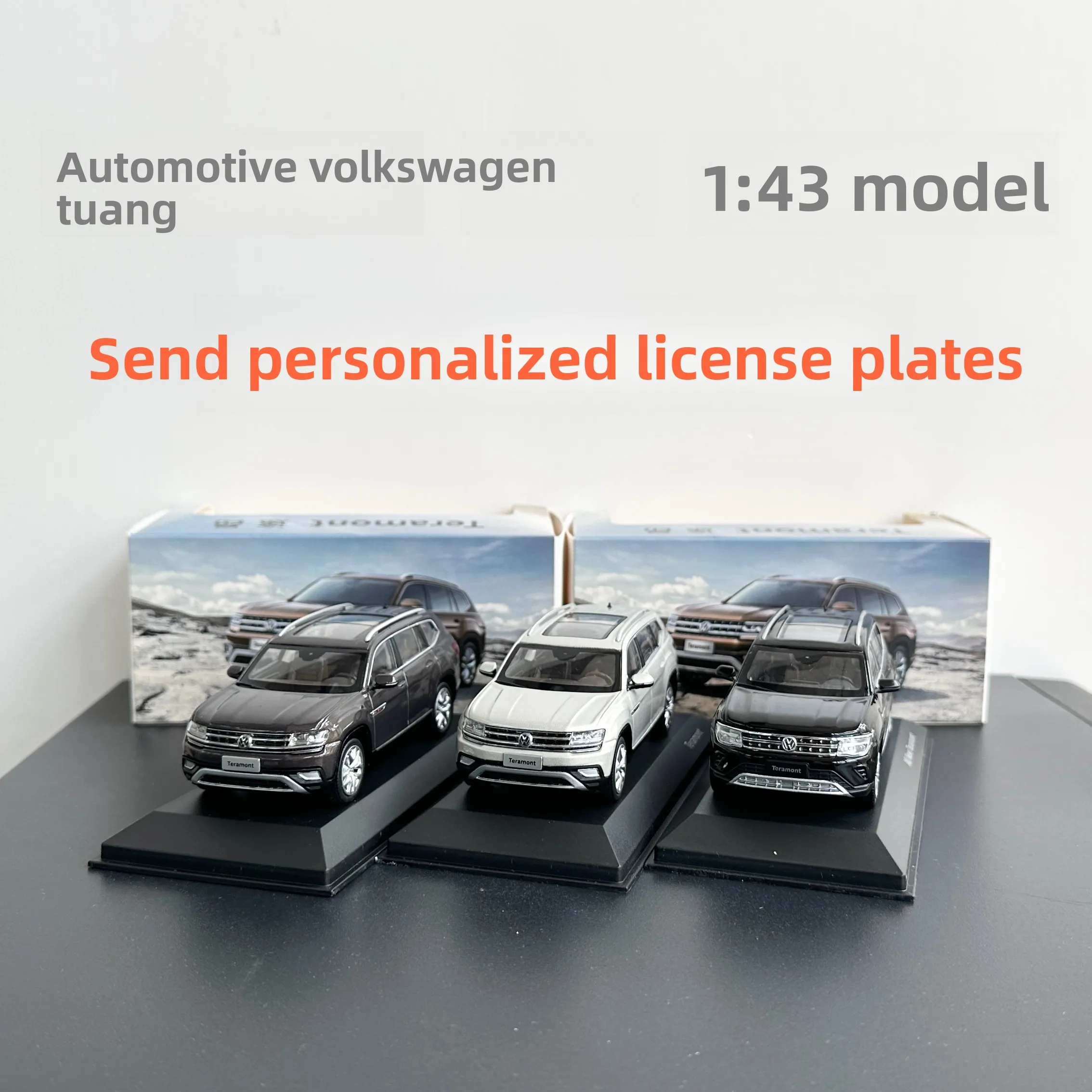 

SAIC VW, The New Touon Car Model TERAMONT 1:43 Original Alloy Car Model Central Control, Collection