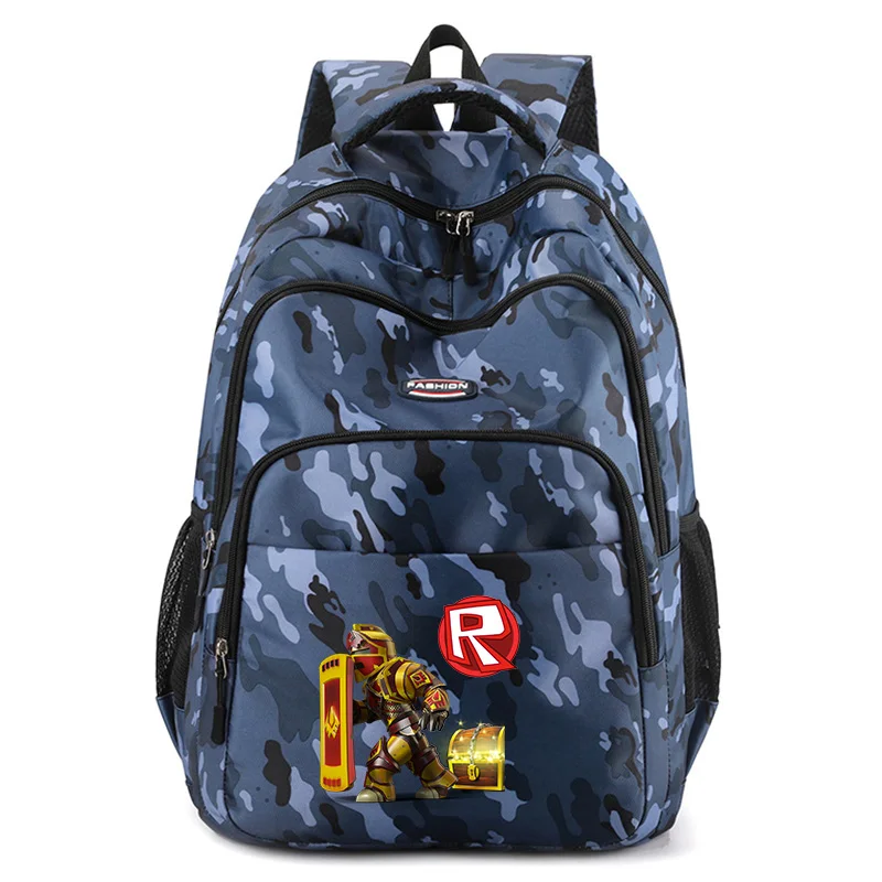 ROBLOX Backpack Women Men Backpacks Kids Anime Girl Knapsack Teenager School Bag Large Capacity Student Book Bag Rucksack Gift