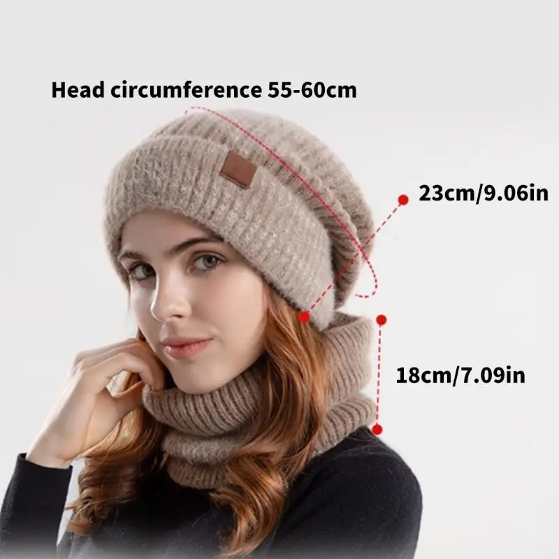 31BB للجنسين قبعة الصياد الدافئة وشاح دافئ قبعات أنيقة للجنسين الطقس البارد يندبروف سميكة عزل قبعة مع الرقبة الجراب