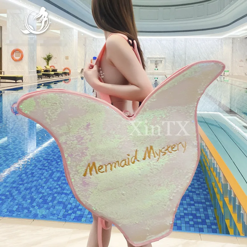 

Mermaid Fin Bag Webbed Bag Mahina Single Webbed Backpack Satchel Outdoor Waterproof Bag Fish Tail Bag Adult Mermaid Flipper Bag