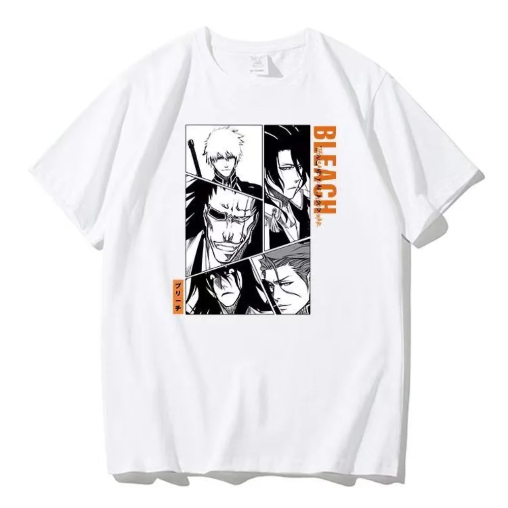 Bleach  Anime T-shirts Manga Graphic Original Oversized Men Cotton Short Sleeve Tee Women Top Summer streetwear Couple Clothing