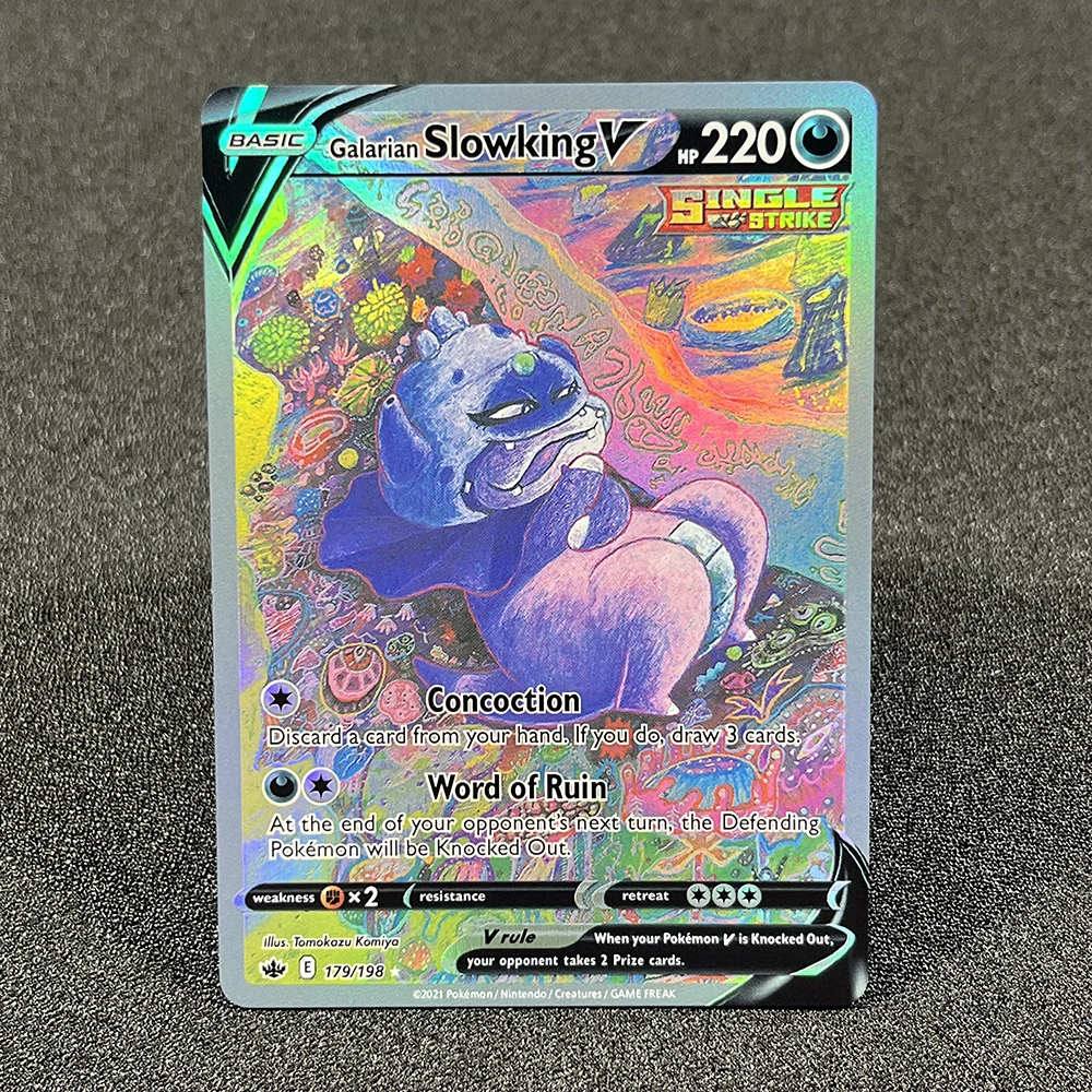 Pokémon Cards Sword&Shield Chilling Reign Galarian Moltres Zeraora Shadow Rider Calyrex Foil Cards Game Collection PTCG PROXY