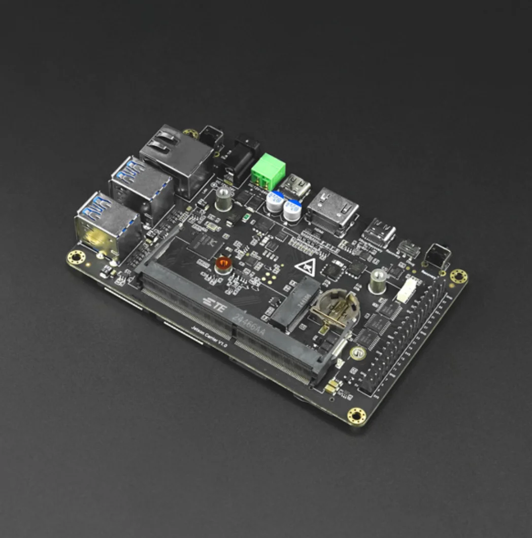 

Jetson Carrier Board for Nano/TX2 NX/Xavier NX, MIPI CSI, 40-Pin GPIO, USB 3.0, M.2 NVMe, PD 60W