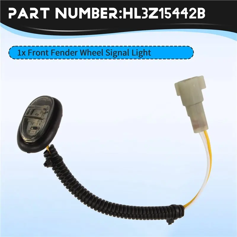 【قطرة السعر! !】HL3Z15442B لسيارة فورد F150 رابتور 2017-20 المصد الأمامي الجانبي ماركر التخليص تشغيل الضوء الأمامي الحاجز عجلة Signa #5