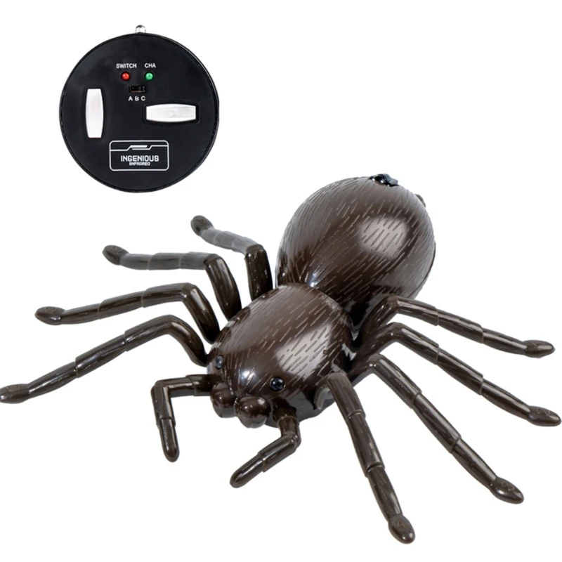 Wireless Remote Control Realistic Walking Spiders Toy Adults Teenagers Prank Props Halloween Party Horror Scary Insect RC Toys