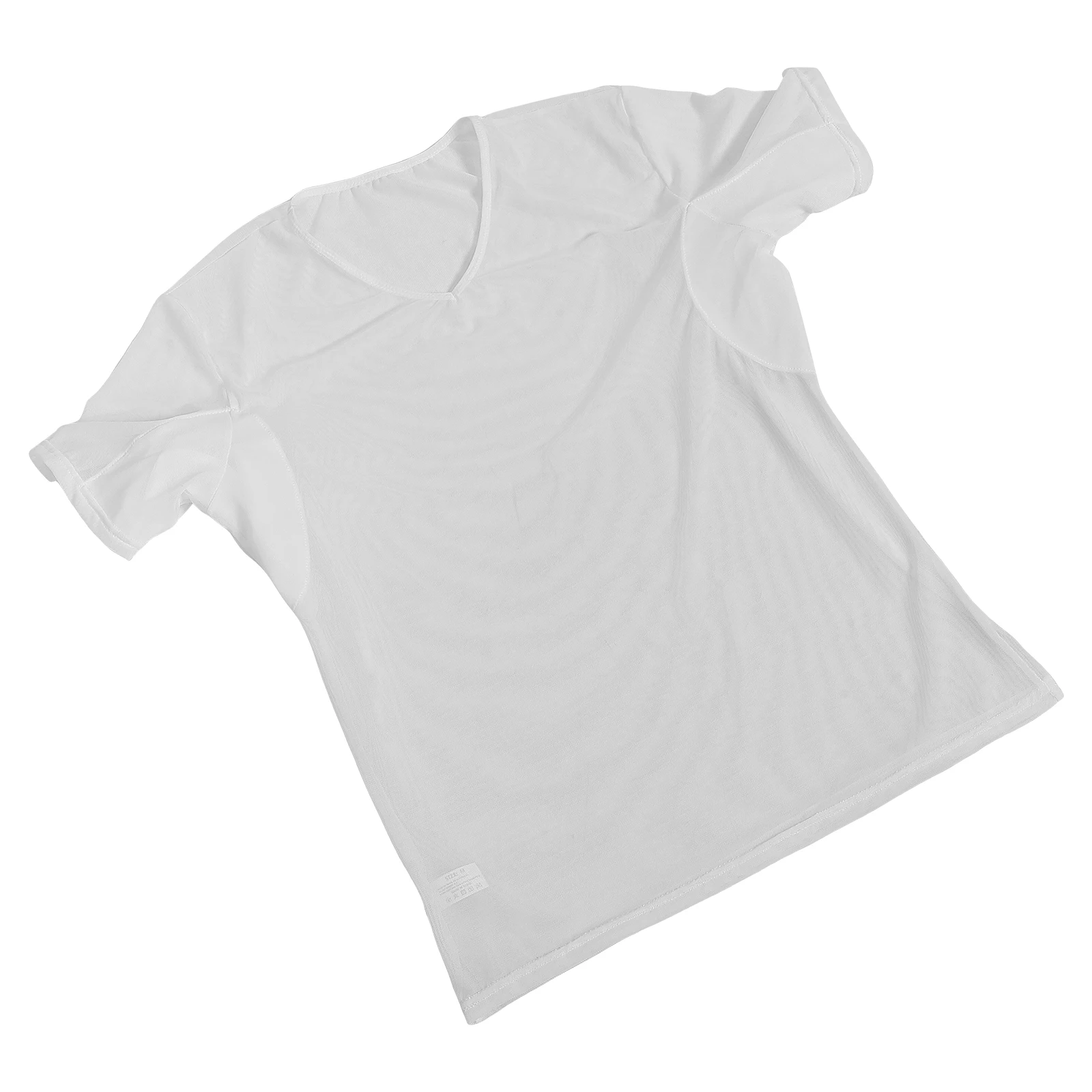 

Comfortable Men White M Underarm Sweat Absorbent Vest Breathable T Shirt For Men T shirt Pad for Sports Daily Use
