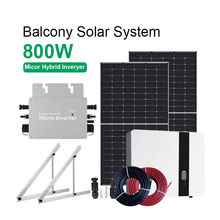 Plug And Play Solar SystemBalcony Solar MicroinverterSunwave 300W-1200W Monocrystalline Silicon MPPT Lithium Ion IP65 Balcony So