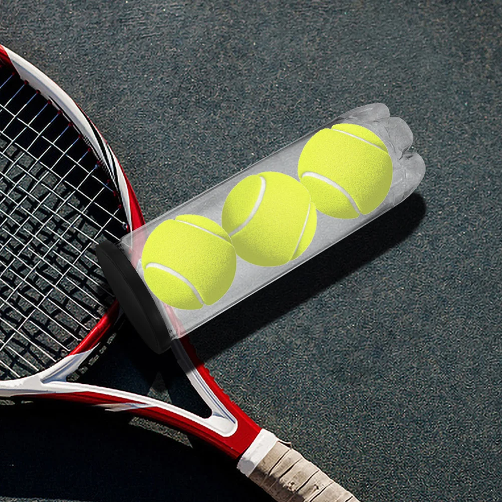 2 Pcs Tennis Balls Cylinder Holder Bottle Container Supply Rack Shape Bags Storage Convenient