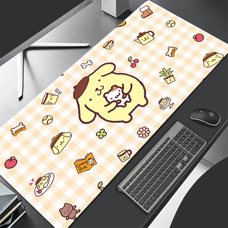 

Leather Mouse Pad Larger 900x450 Speed Mini Pc Computer Pompompurin Keyboard Pads Desk Mat Gaming Accessories Sanrio Mousepad