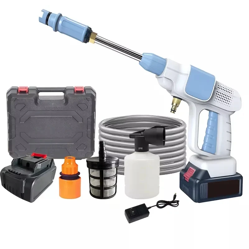 

Car Washer Portable Cordless High Pressure Dual Lithium Battery Outdoor Vehicle Cleaning