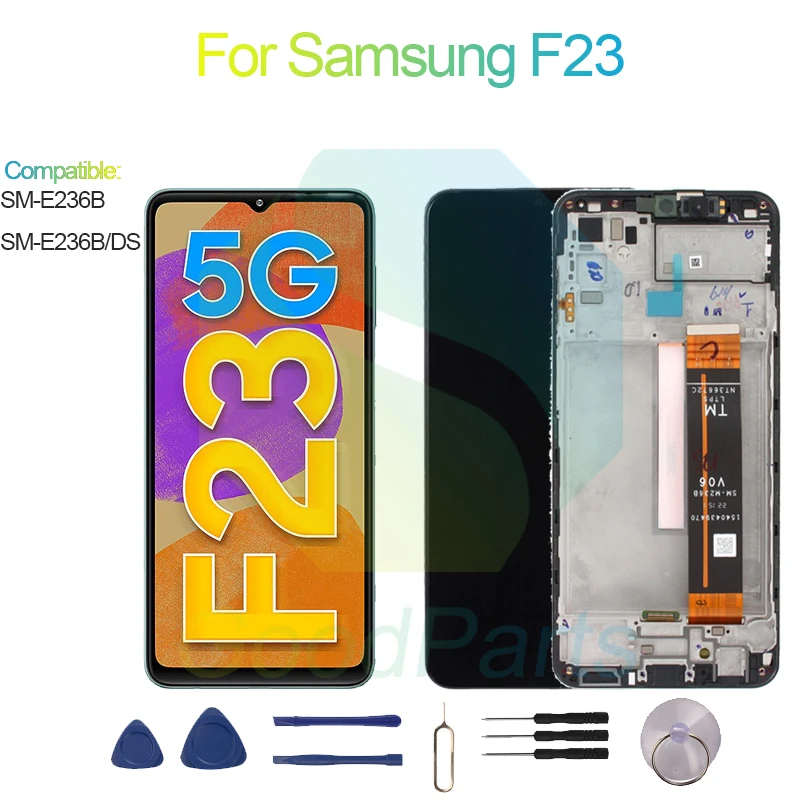 

For Samsung F23 Screen Display Replacement 1600*720 SM-E236B, SM-E236B/DS F23 LCD Screen Display Touch Digitizer Assembly