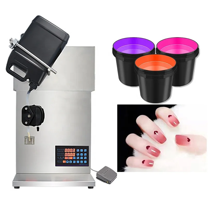 

Portable small lip gloss oil bottle semi automatic nail gel polish filling machine auto for nail polish