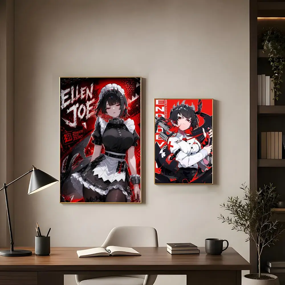 Urban Video Game Ellen Joe Z-Zenless Zone Zero Poster Modern Interior Wall Decor & Trendy Home Highlights