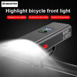 Bike Accessories1200LM Front Lamp USB Rechargeable LED Mobile Power Supply Waterproof Mountain Bike Headlight Bicycle Acce