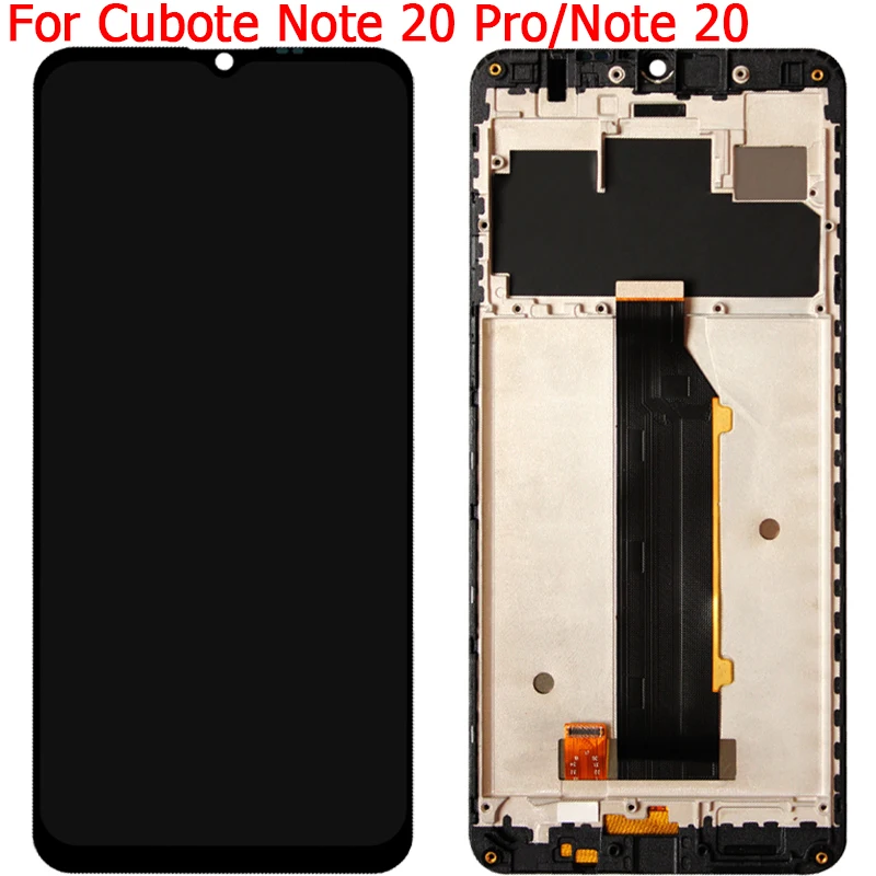 

New Original For Cubote Note 20 Pro Display LCD Screen With Frame 6.5" Cubot Note 20 LCD Touch Screen Display Digitizer Parts