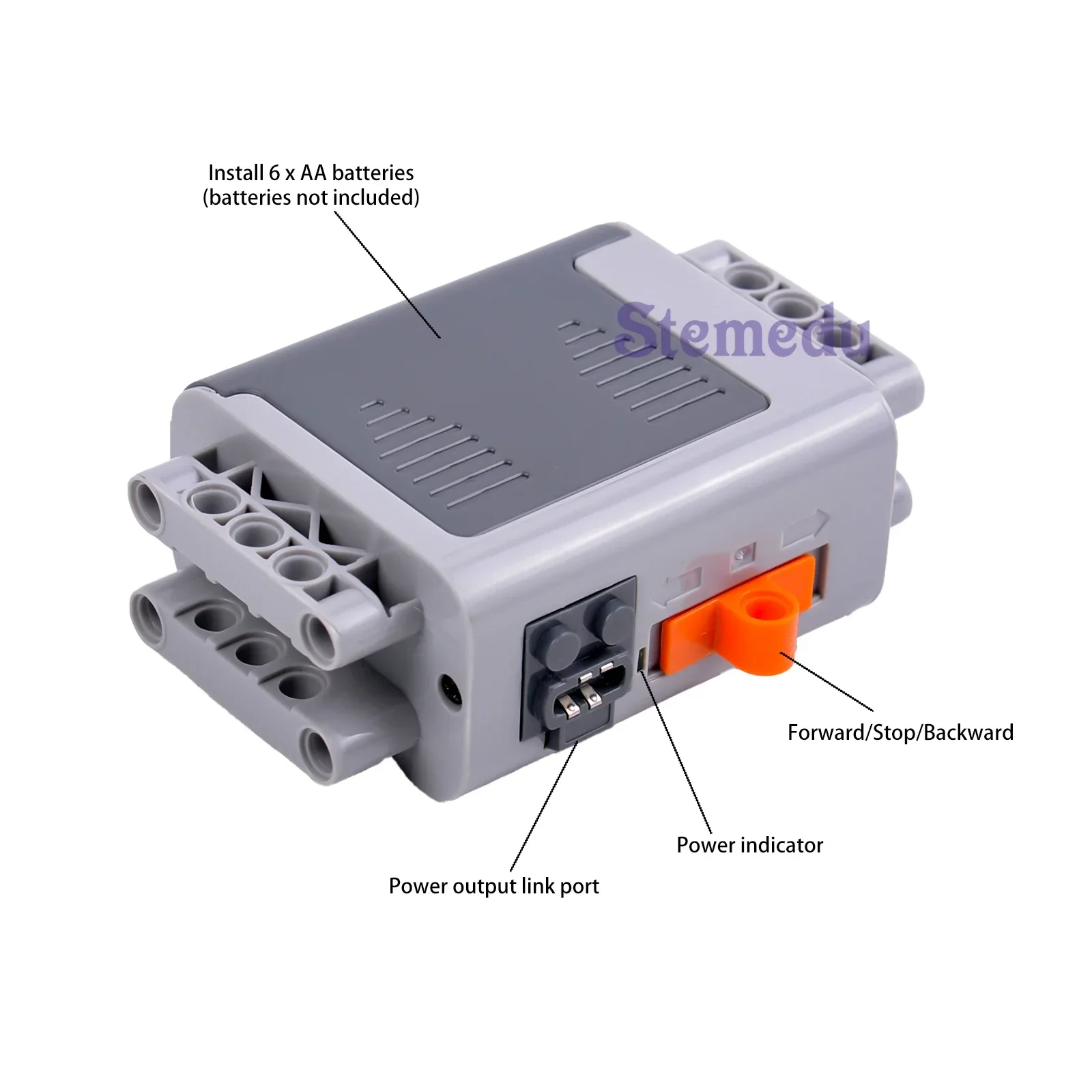 Motor M compatible con todas las marcas MOC techncal PF, bloque de construcción, juguete, función de potencia, accesorios de extensión, 1, 5, 10 piezas