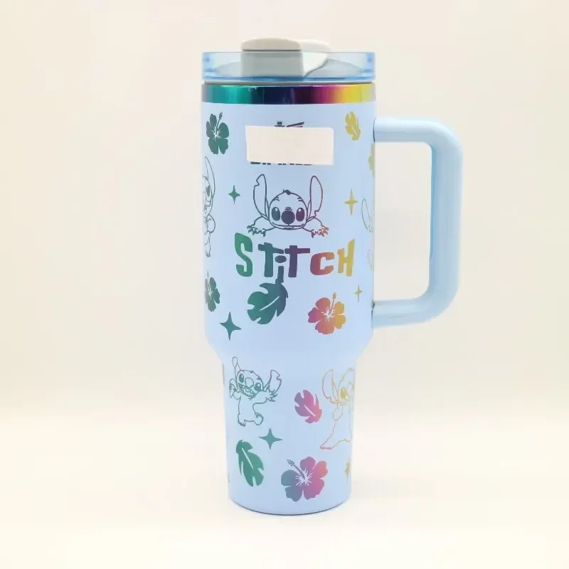 MINISO Hello Kitty Stainless Steel Insulated Mug with Handle Straw Anime Large Capacity Thermos Drinks Coke Drinking Coffee Cup