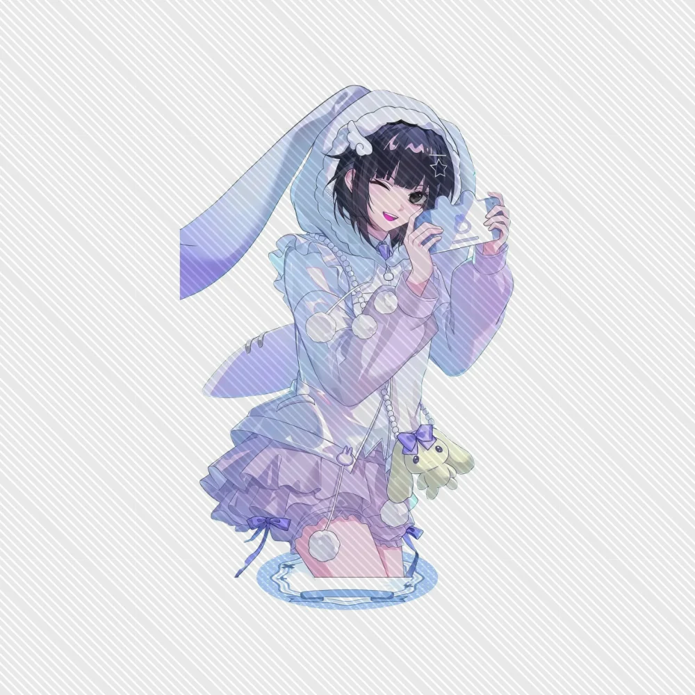 15CM Anime LINK CLICK Acrylic Keychain Stand Model Cosplay Characters Ornament  Accessories Good Collection Gifts