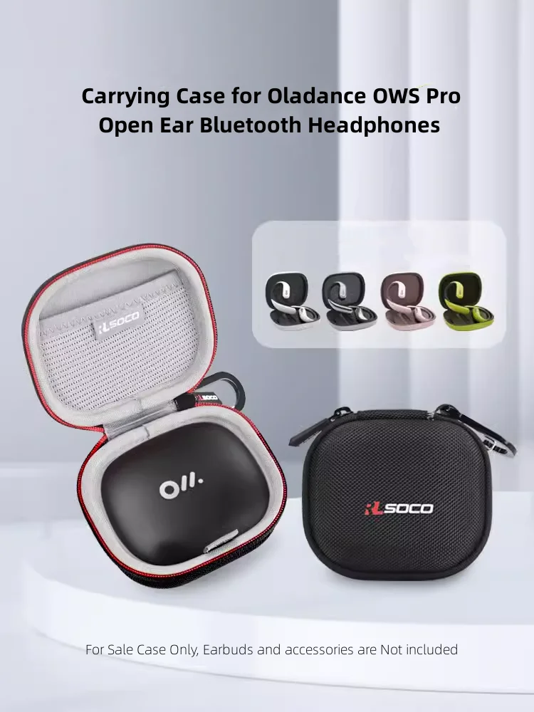 Open Ear Headphones Case for Oladance OWS Pro Open Ear Headphones, Carrying Case Small Storage Bag Hard EVA Shockproof Cover