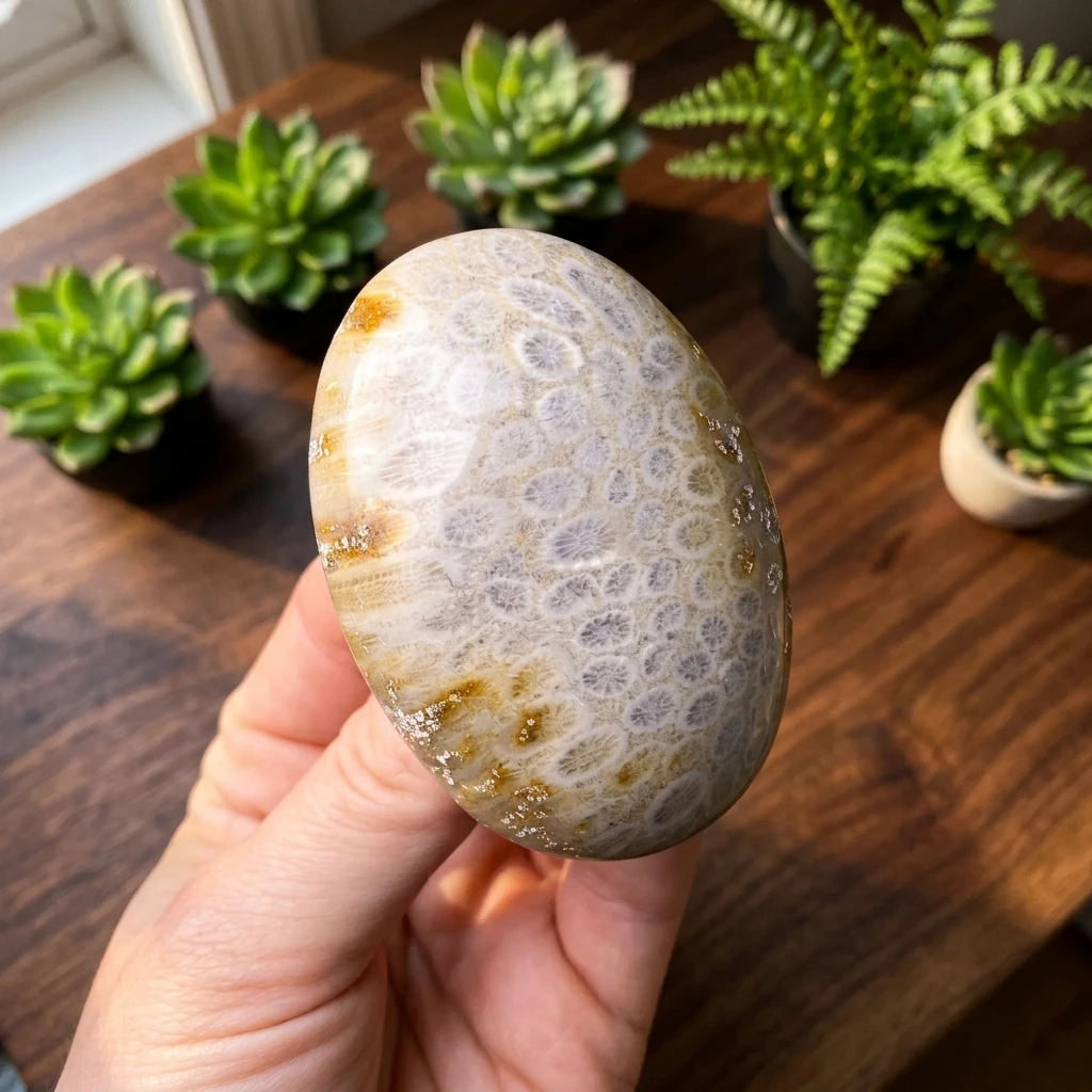 Bohemian Various shapes Coral Jasper Stone Random, Polished Stone with Unique Pattern, Unique Gift Idea, Holiday Decoration