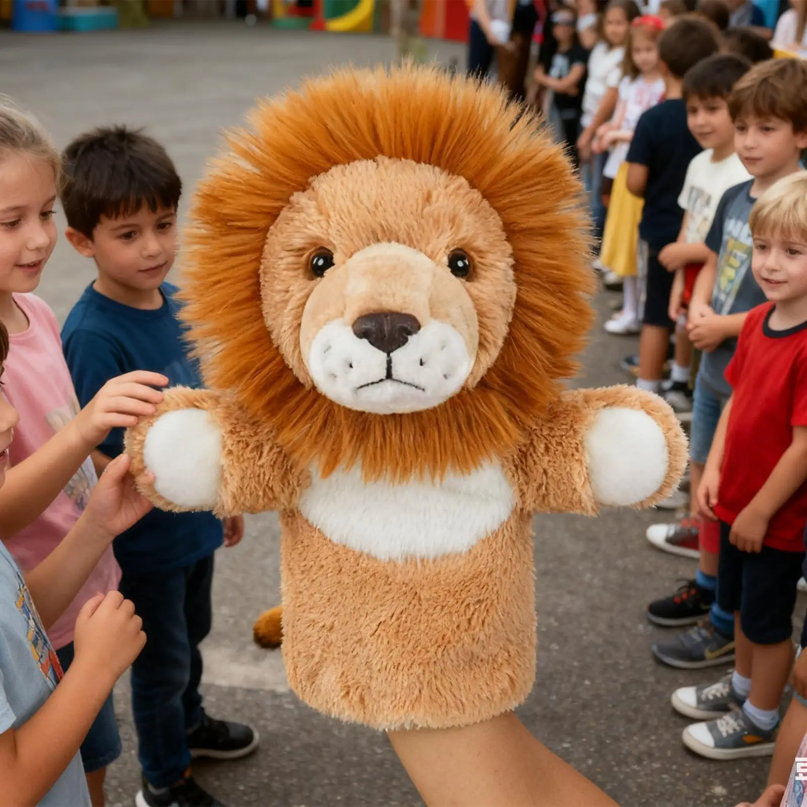 Fantoches de mão de animais para crianças, leão de pelúcia, girafa, brinquedos de contar histórias, performance de palco, fantoches de mão para meninos, meninas, pais, professores