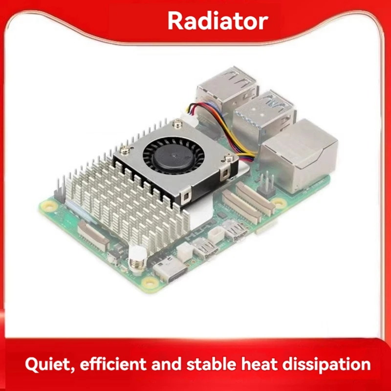 2 Sets For Raspberry Pi 5 Active Cooler With Fan For Efficient Heat Dissipation-AT64