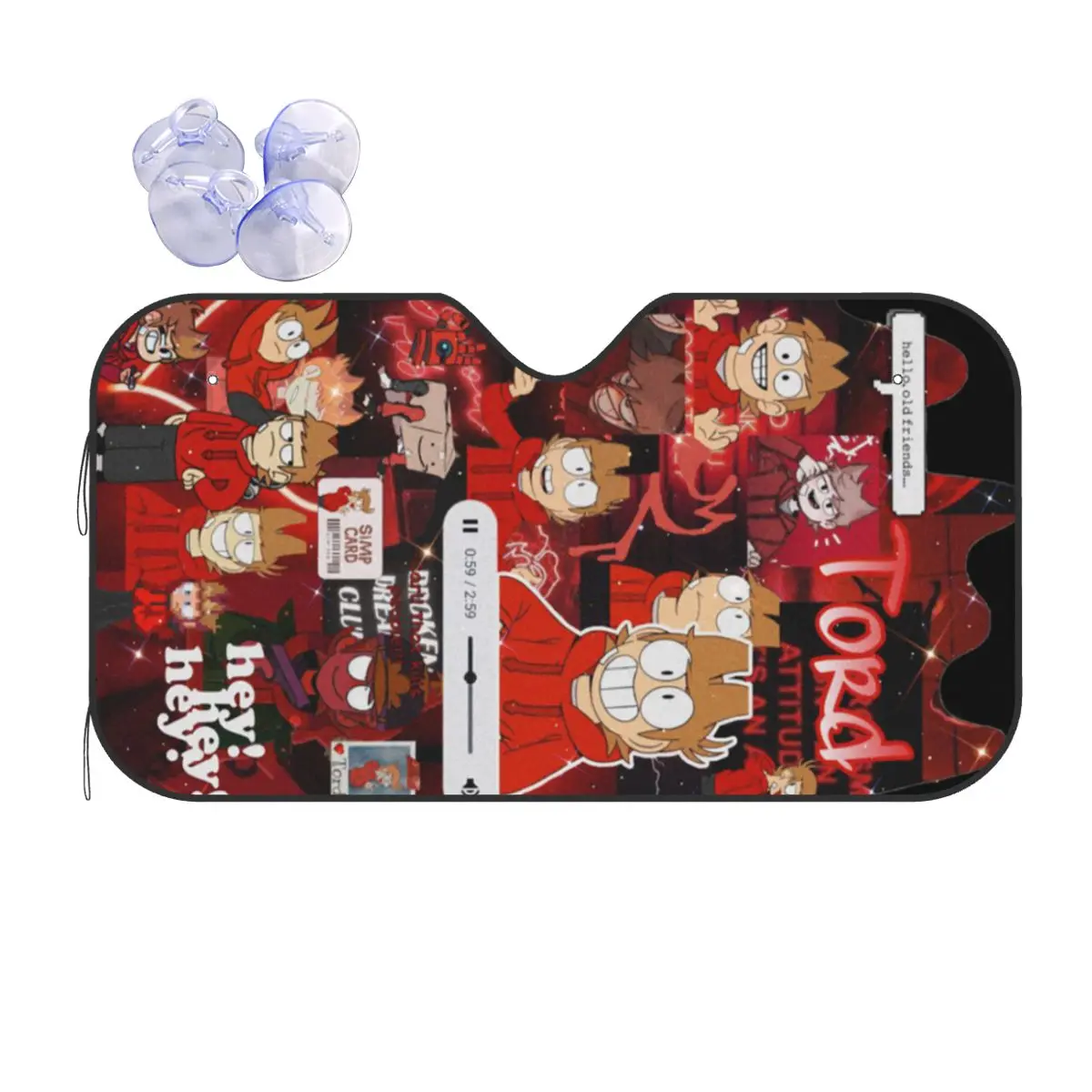 

Eddsworld (6) Sunshade Windscreen Car Front Windshield Window Sun Visor Accessories Covers