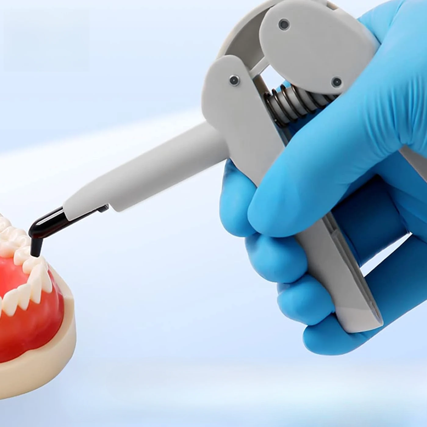 Dental Resin Filling Gun Dental Manual Caulk Syringe Impression Mixing Dispensing Tip Applicator Composite Dispenser Gun