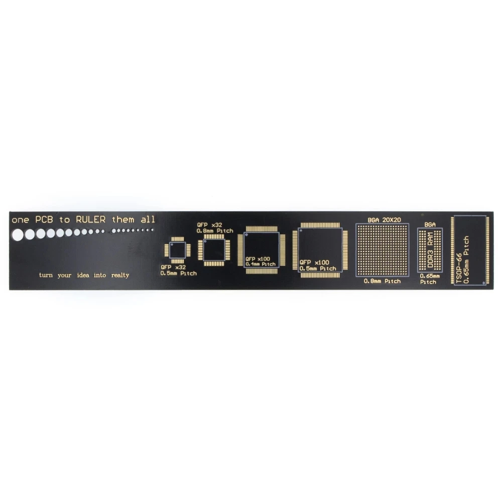 2PCS PCB Ruler For Electronic Engineers For Makers For Fans PCB Reference Ruler Packaging Units V2-6