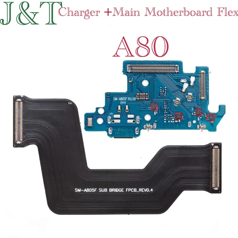 USB Fast Charging Charger Main Motherboard Flex Cable For Samsung Galaxy A20 A30 A50 A70 A80 Dock Connector Board