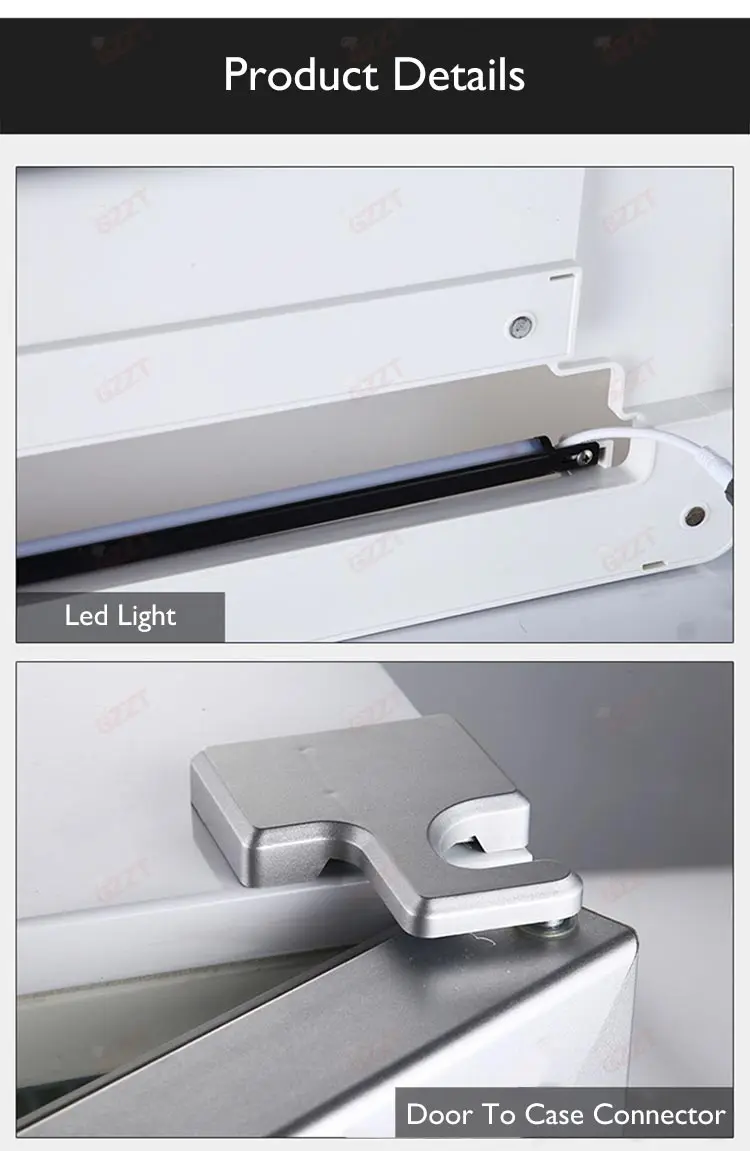عرض الفريزر التجاري الصغير عرض الآيس كريم الإيطالي أسود أبيض مخصص 55/90/112L ثلاجة جيلاتو المحمولة