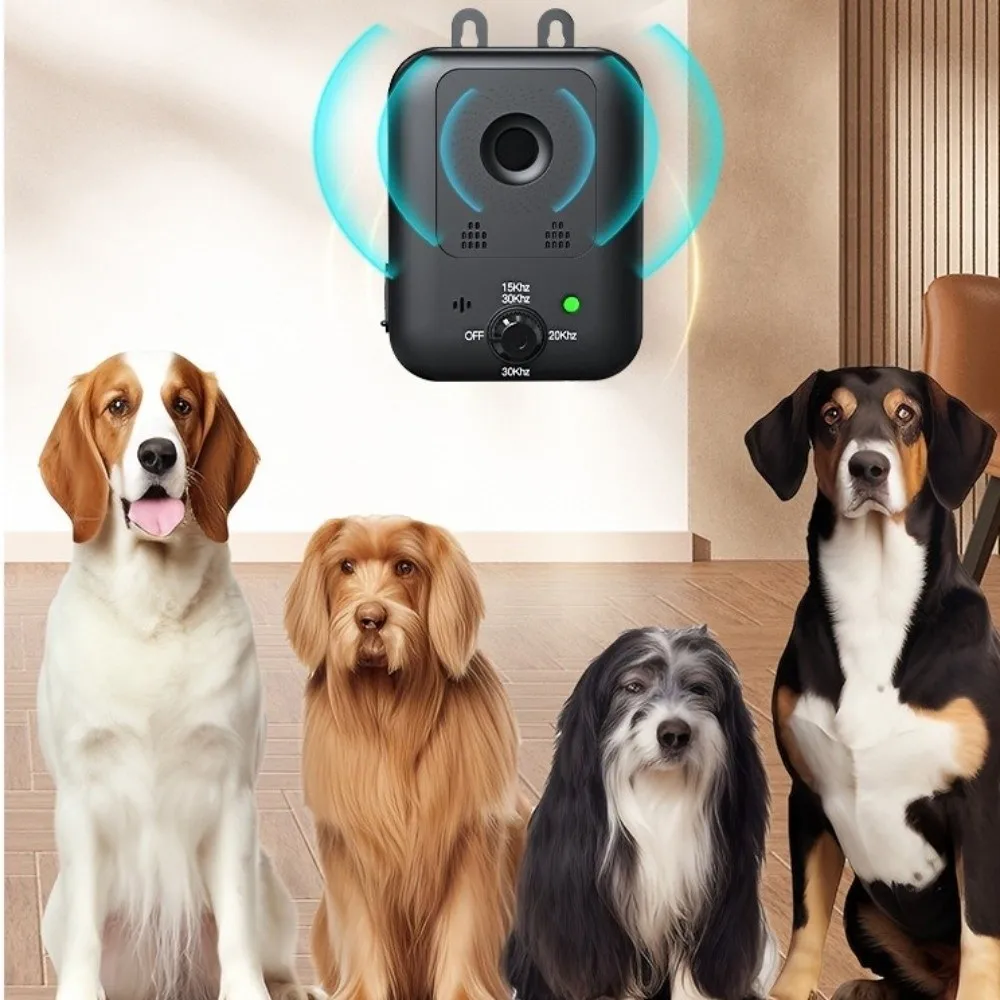 インテリジェント犬用無駄吠え防止装置-防水-長時間バッテリー駆動-超音波式犬用無駄吠え防止器-充電式自動吠え防止装置
