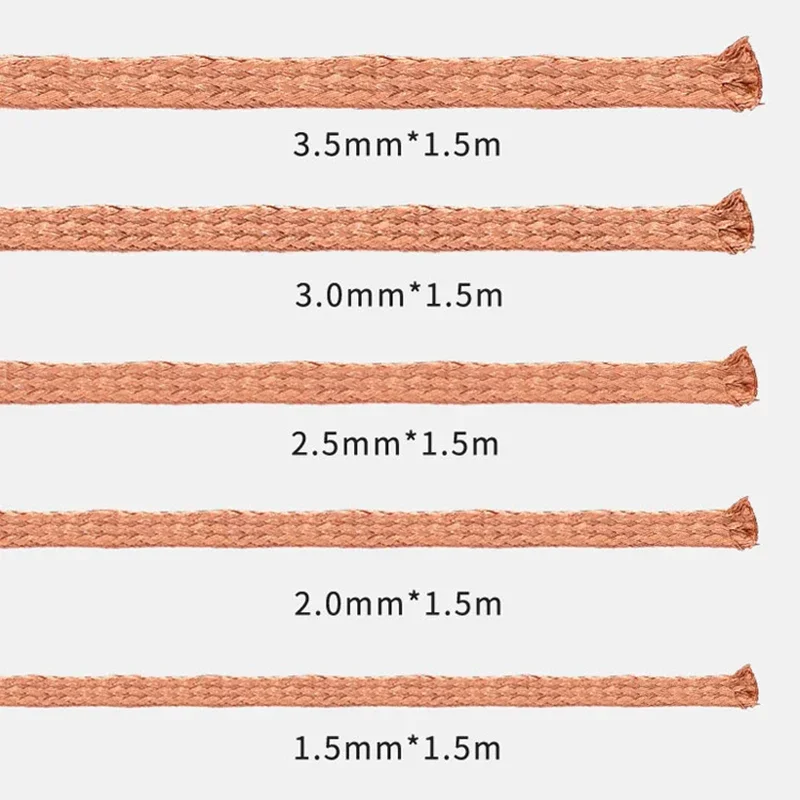 مزيل لحام جديلة إزالة اللحام الميكانيكي ، سلك الفتيل ، شفط R300 m ، فتيل لحام القصدير ، تدفق سلك الرصاص ، أدوات إصلاح بغا #4