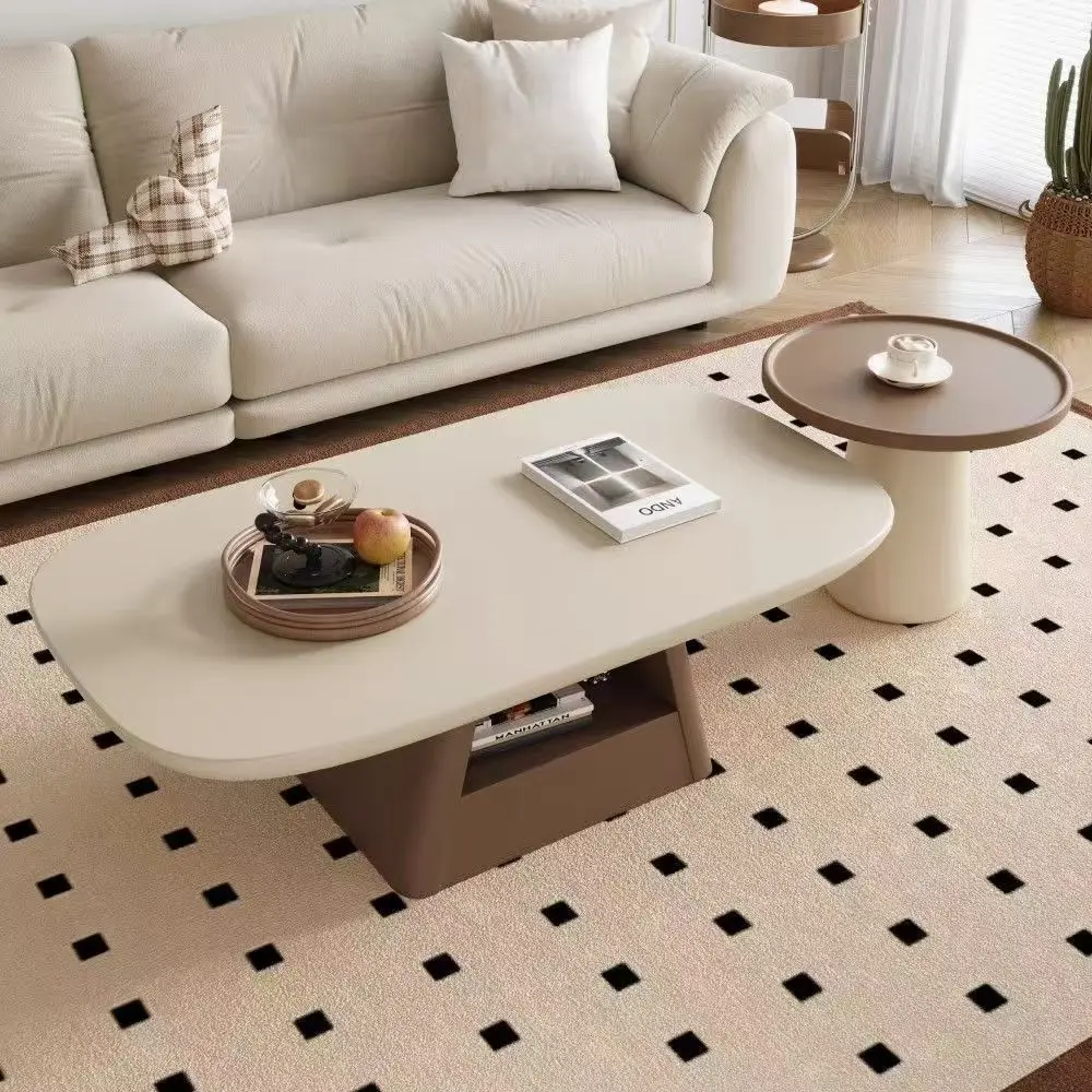 

Coffee table modern living room small apartment combination