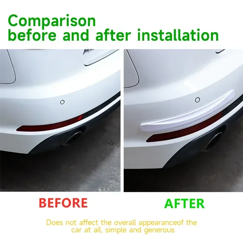 2Pcs Car Bumper Protector Guard Strip, Anti-Scratch Corner Protection Molding, Crash Avoidance Auto Accessories