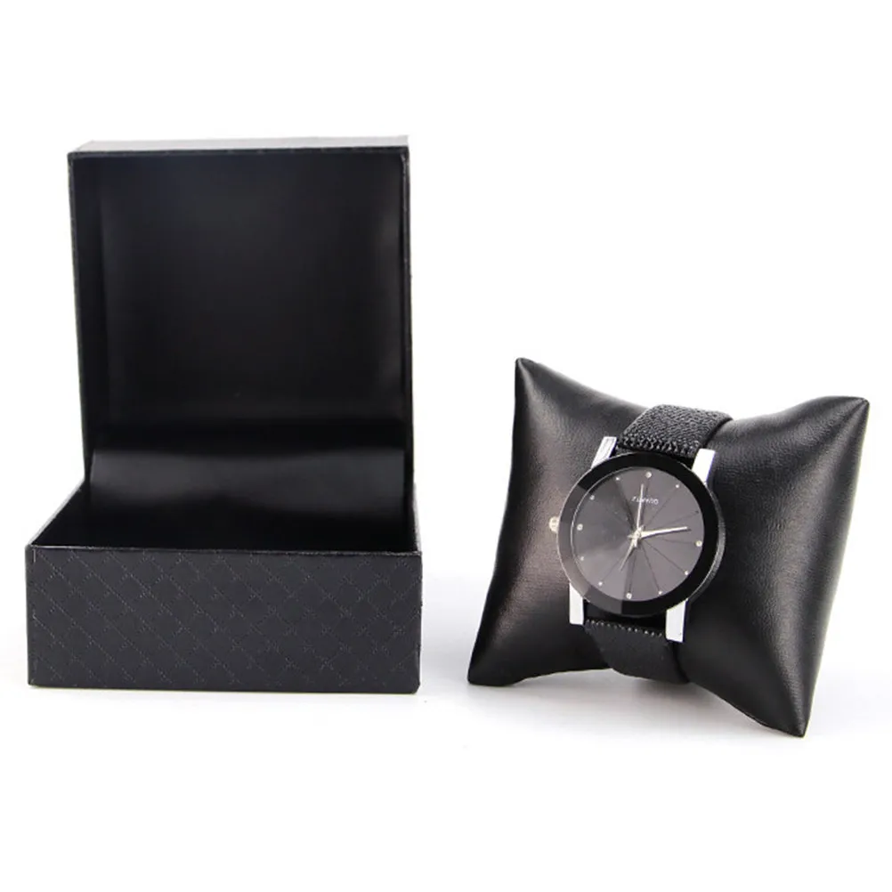 

Набор из 2-х коробок для хранения часов, роскошный футляр из специальной бумаги для ювелирных изделий, с выдвижной подушечкой для защиты, для магазина, дома, подарков, органайзер