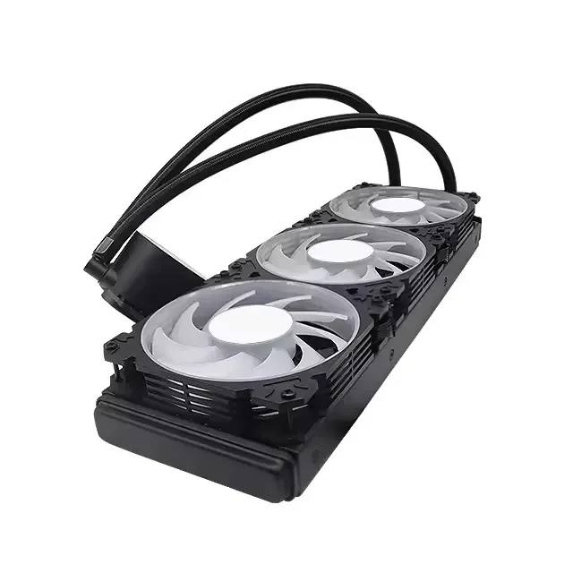 Custodia da gioco all'ingrosso da 360 mm Aio Liquid Computer Cooler Argb Ventola per PC con illuminazione Testa d'acqua per CPU da giocatore