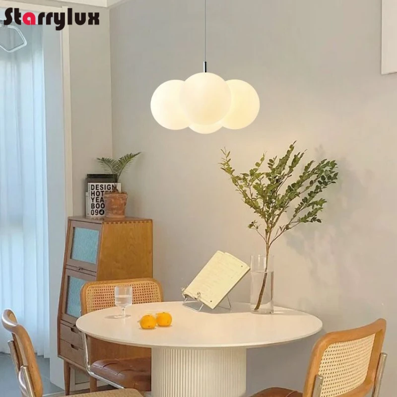 

Restaurant Lighting Nordic Bubble Pendant Lamp Modern Minimalist Study Bedroom Ceiling Light Creative Chandelier for Kid