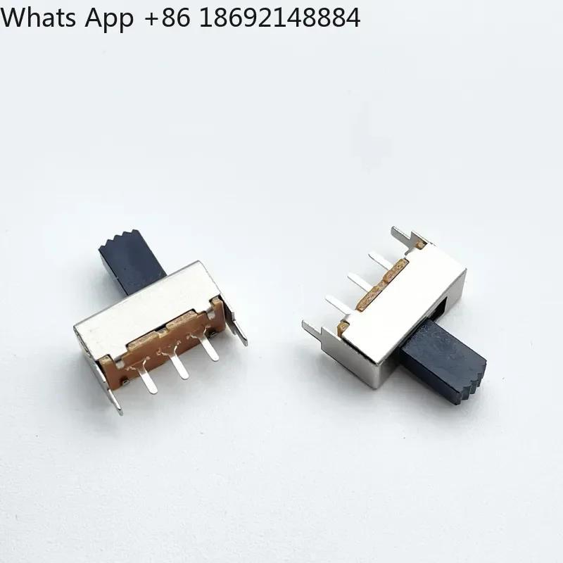 Mid line 8.5 Shell Toggle Switch 3-Pin 2-Gear SS-22F07 Vertical 2P2T for Power Toy Home Appliance Sliding Power