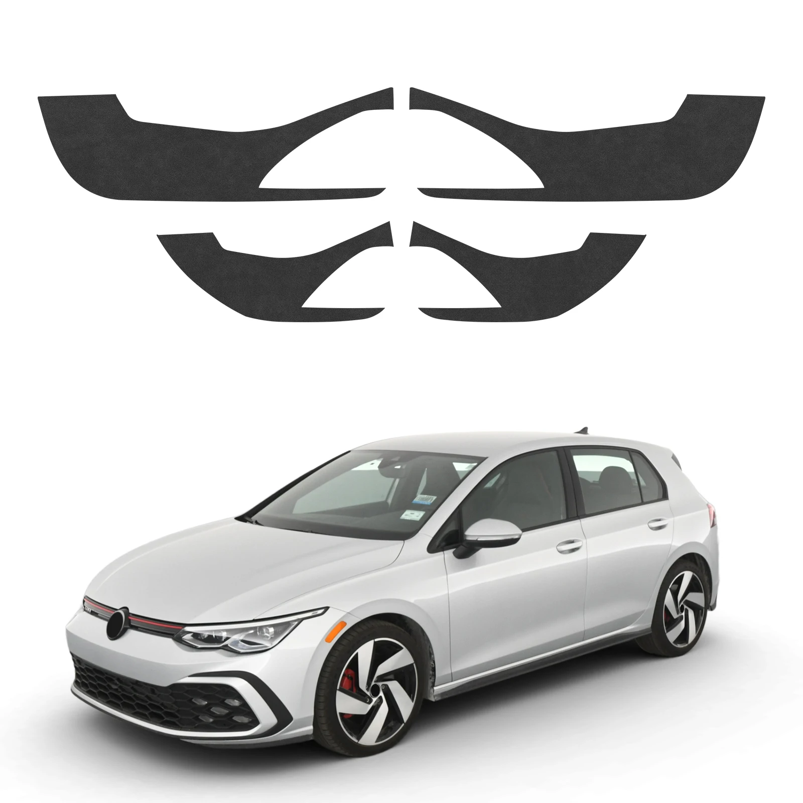 

Door Anti-kick Pad For Volkswagen VW Golf 8 MK8 2021 2022 2023 2024 2025 LHD RHD Car Leather Carbon Mat Trim Accessories