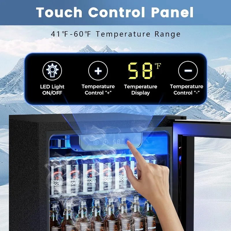 Мини-холодильник 130, холодильник для напитков, холодильник для напитков, 3,2 куб. фута, холодильник для напитков для пива соды, цифровой охладитель с контролем температуры