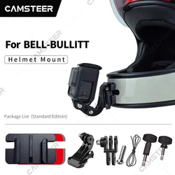 BELL BULLITT Customized Helmet Chin Mount for GoPro12 11 10 9 DJI Action3/4 Insta360 Ace pro X4 X3 Action Camera Accessories
