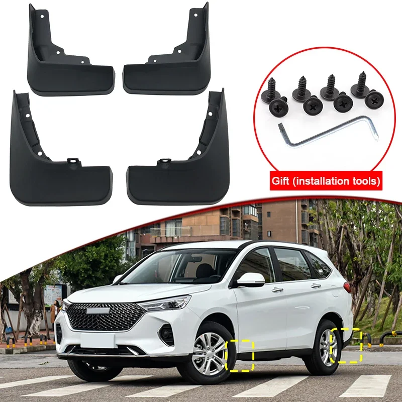 

Car Styling For GWM HAVAL M6 2021 2022 2023 ABS Car Mud Flaps Splash Guard Mudguards MudFlaps Front Rear Fender Auto Accessories