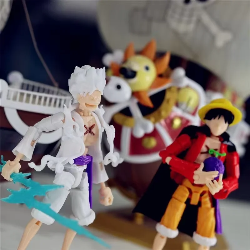 لعبة أونيغاشيما لوفي جير 5 قرد د. لوفي متعددة المفاصل قابلة للوضع على شكل دمية 13 #5