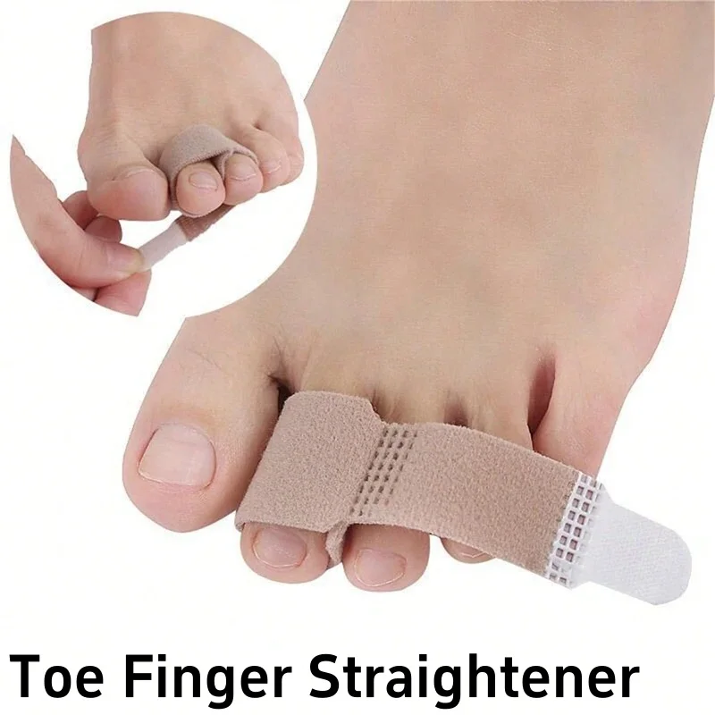2/6/8/10 pçs dedo do pé alisador martelo dedo do pé fita corretor hálux valgus bandagem separador de dedo do pé tala envoltório cuidados com os pés suprimentos