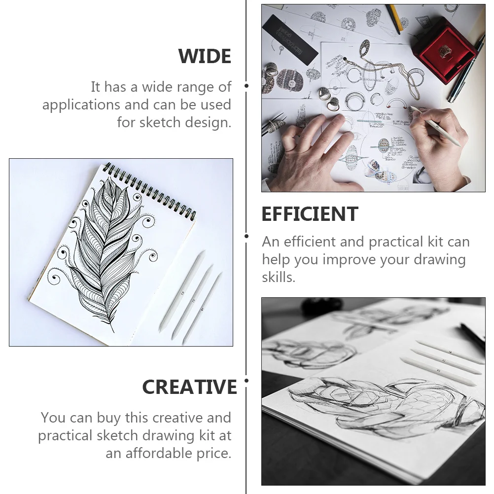 

1Set Sketching Painting Kit High Quality Sketch Tool Set Sandpaper Board Drawing Sketching Art Supplies Sketch Tool Set