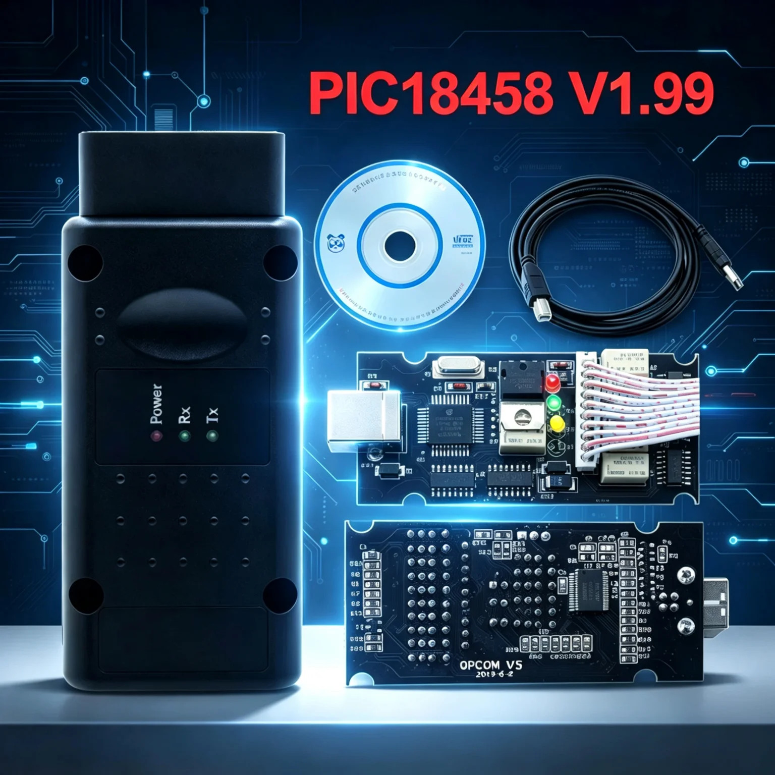 New Auto Scanner OPCOM For Opel Flash Firmware Update OP-COM 1.99/1.70 With PIC18F458 FTDI OBD2 Diagnostic Tools